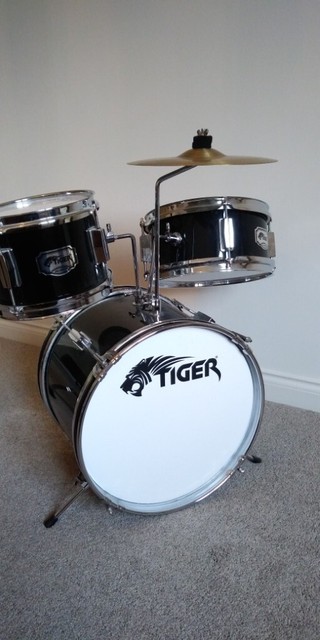 tiger 3 piece junior drum kit